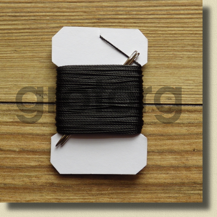 15m VERY STRONG LEATHER SEWING THREAD 1mm THICK PLUS 2 BLUNT NEEDLES eBay